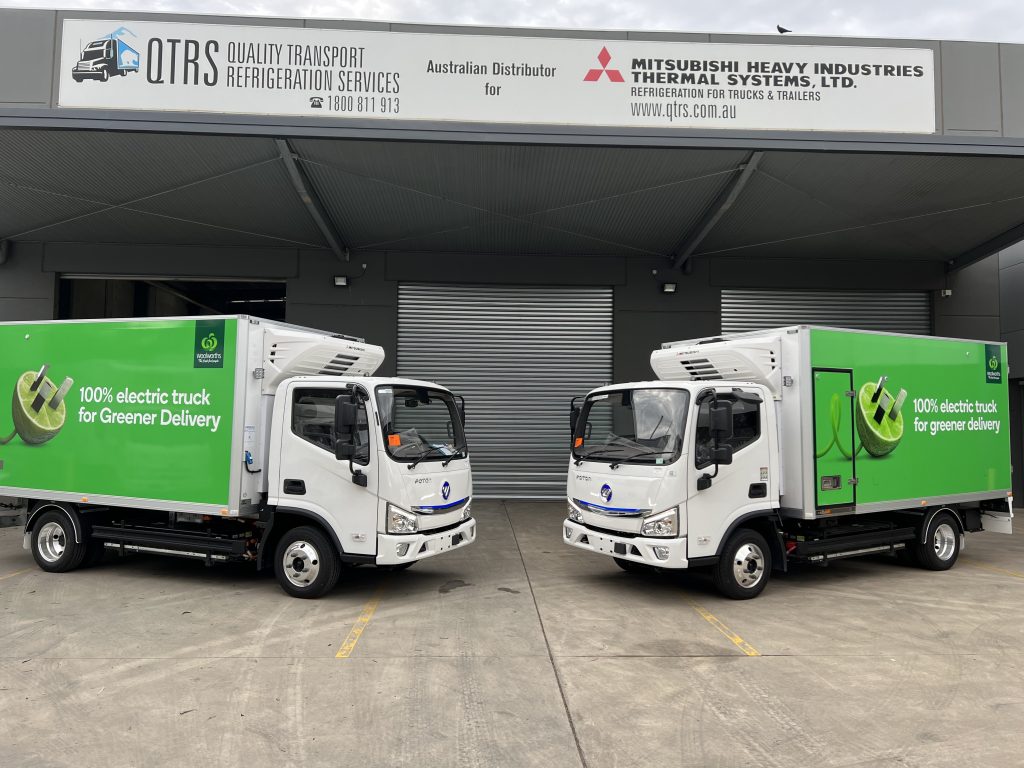Woolworths refrigerated truck fleet